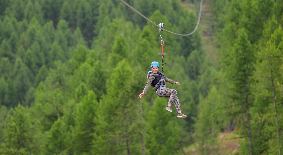 Tyrolienne géante Sauze Super Line - Tyrolienne géante Sauze Super Line