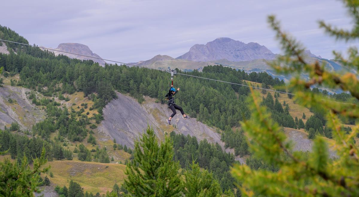 Tyrolienne géante Sauze Super Line - Tyrolienne géante Sauze Super Line