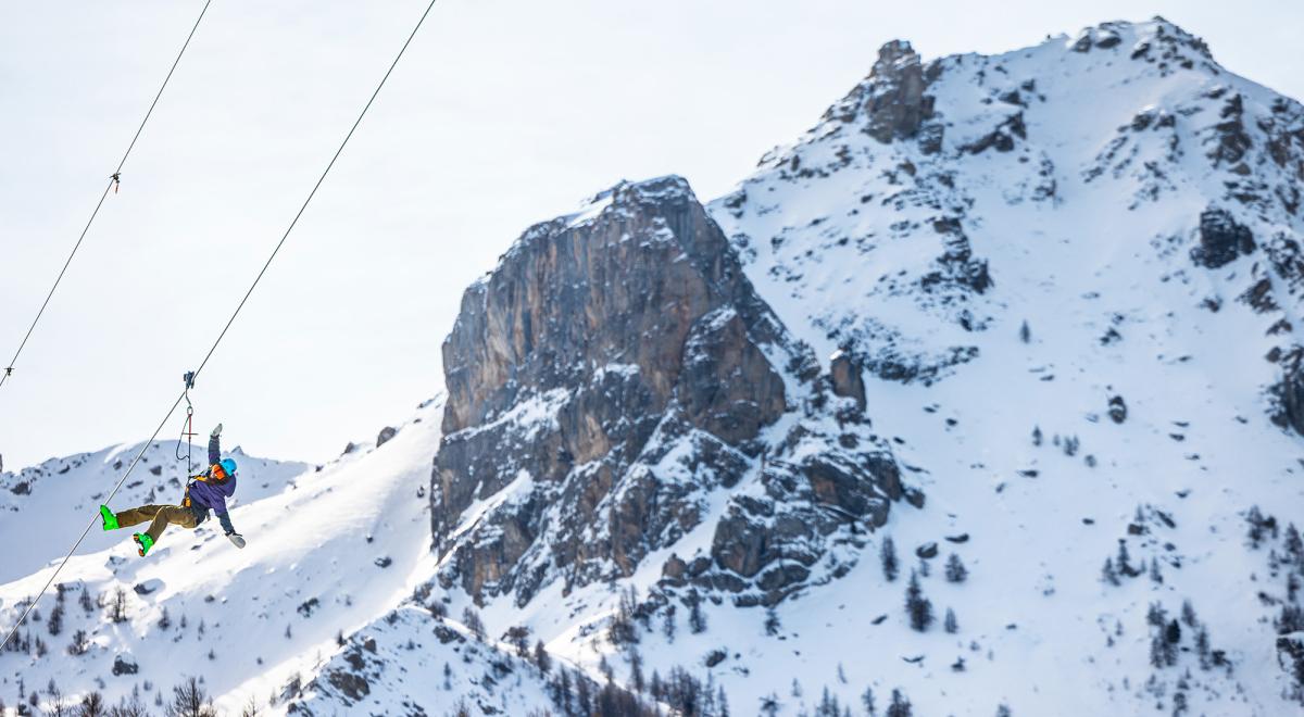 Tyrolienne géante Sauze Super Line - Tyrolienne géante Sauze Super Line