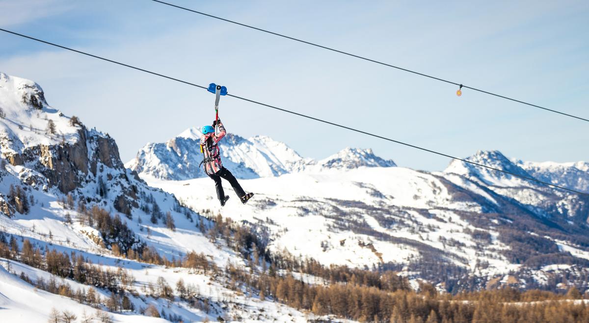 Tyrolienne géante Sauze Super Line - Tyrolienne géante Sauze Super Line
