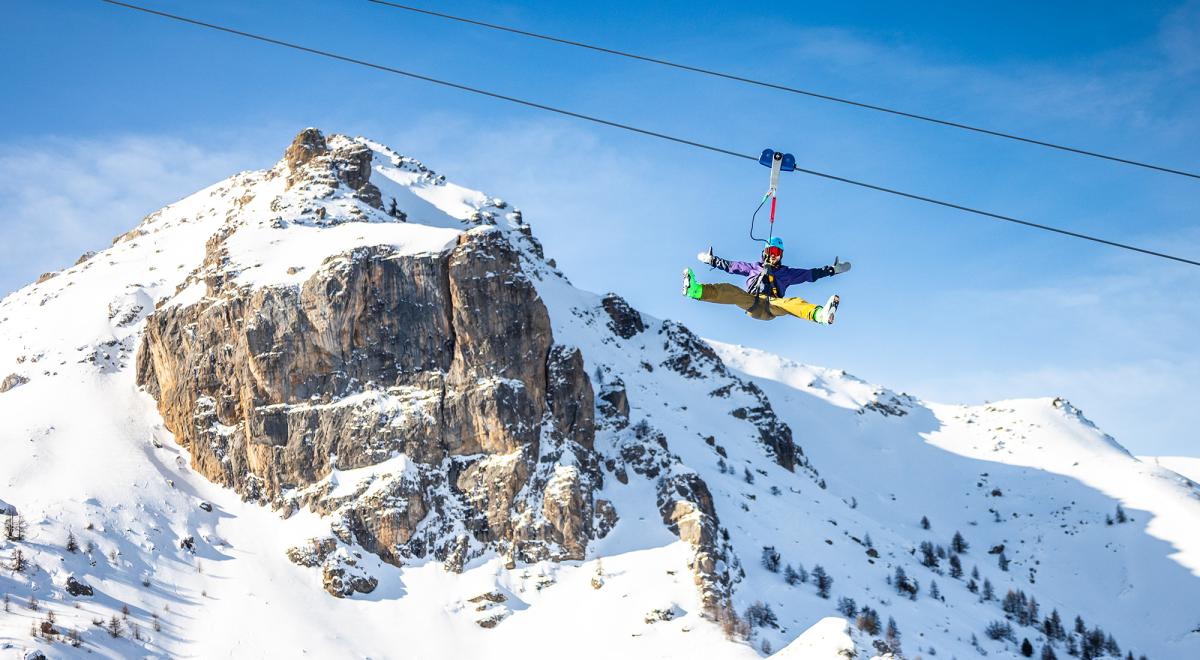 Tyrolienne géante Sauze Super Line - Tyrolienne géante Sauze Super Line
