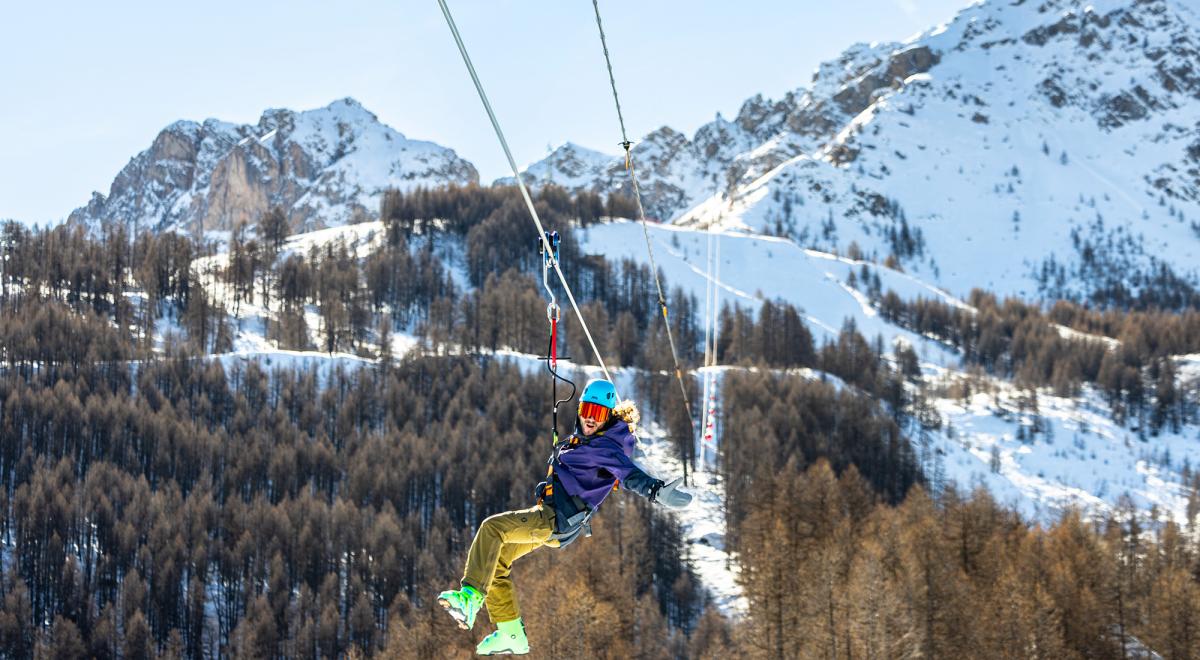 Tyrolienne géante Sauze Super Line - Tyrolienne géante Sauze Super Line