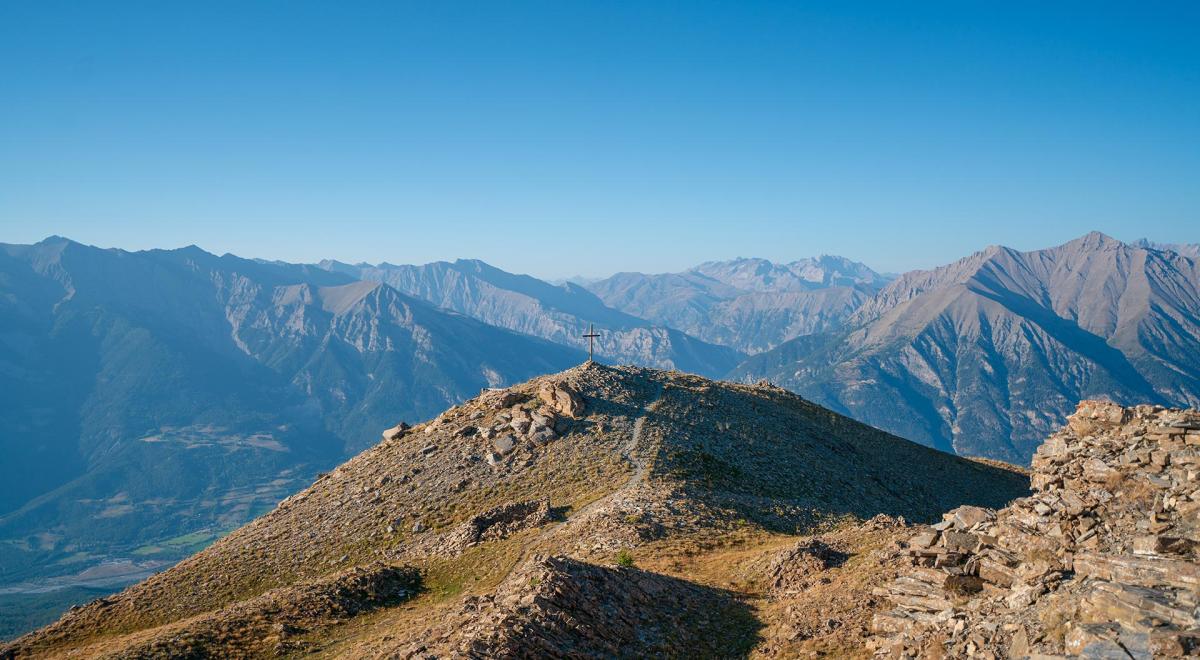 Croix de l'Alpe - randonnée à Enchastrayes - Randonnée à la Croix de l'Alpe