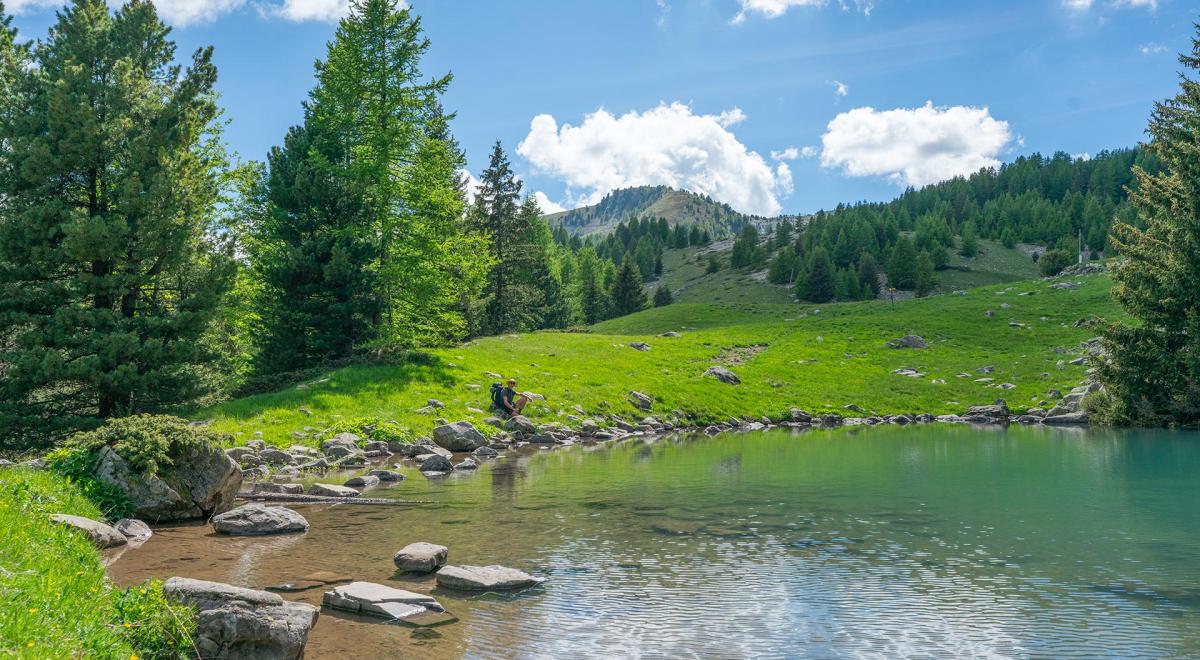 Lacs du Col Bas - randonnée au Lauzet-Ubaye - Lacs du Col Bas - Lac de la cabane