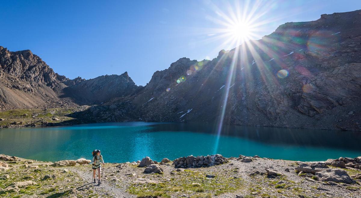 Ubaye - Pays du Viso en 4 jours (GRP®) : Tour de Sautron - Randonnée au niveau du lac des Neuf Couleurs
