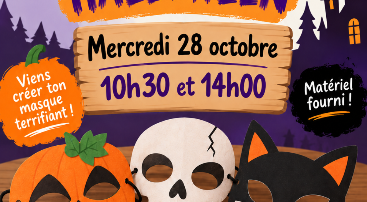 Atelier création de masques Halloween_Pra Loup 1600 - Création de Masques