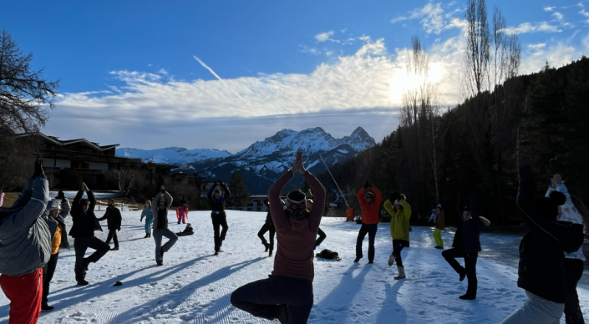 Yoga Raquette - Weekend bien être_Pra Loup 1600
