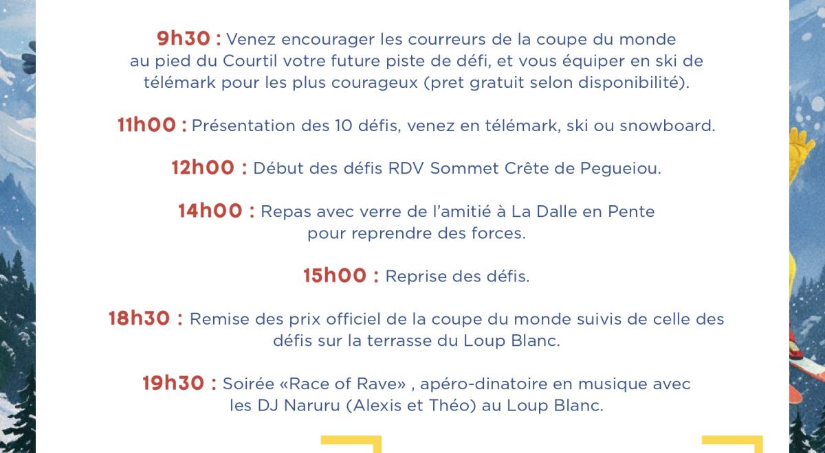 Le défi Pralooms_Pra Loup 1600 - Programme Défis