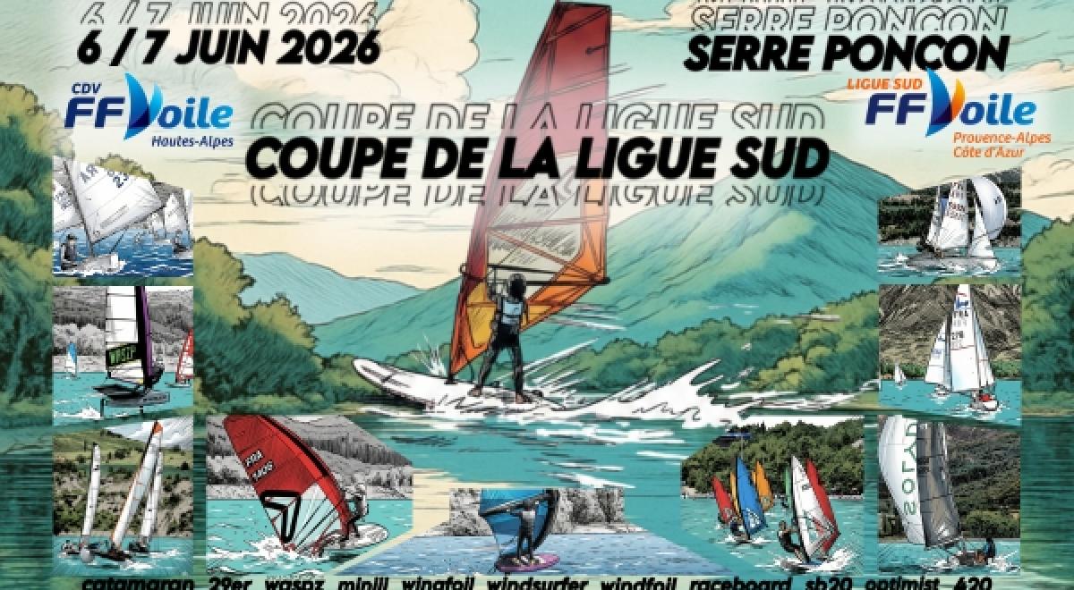Affiche Coupe de la Ligue SUD FFVoile - Coupe de la Ligue SUD FFVoile