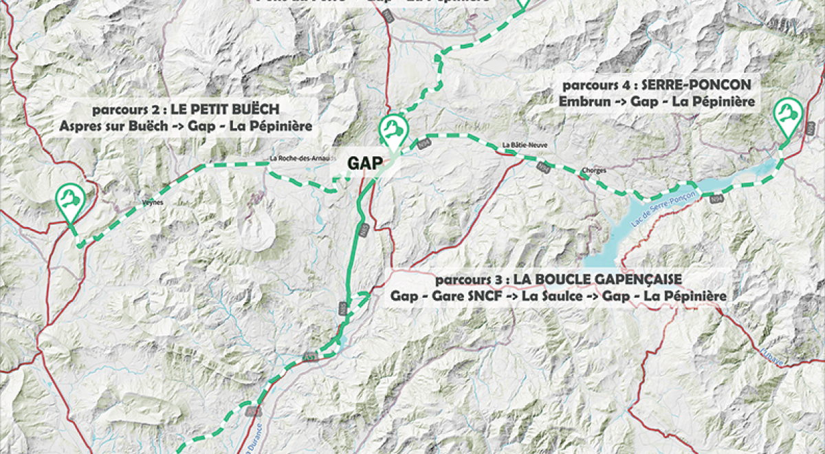 L'Odyssée alpine grand rallye d’autostop : trajet Gap - Gap_Gap