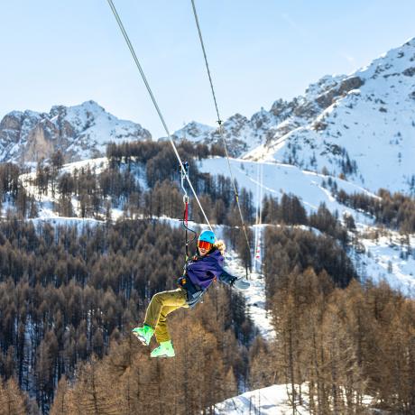 Tyrolienne géante Sauze Super Line - Tyrolienne géante Sauze Super Line Tyrolienne géante Sauze Super Line - Tyrolienne géante Sauze Super Line