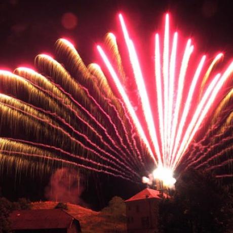 Descente aux flambeaux - Feu d'artifice