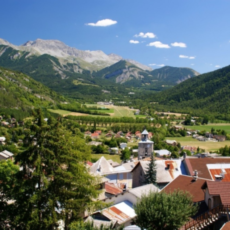 Vue village de Seyne - Panoramique