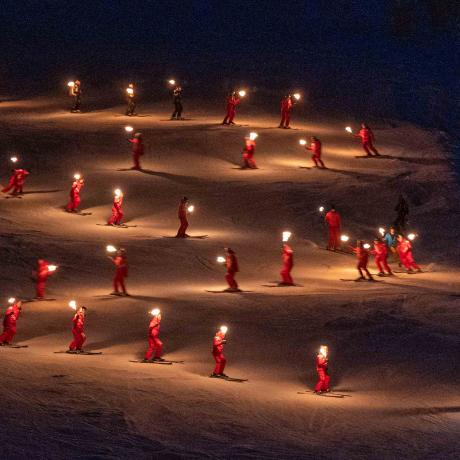 Descente aux flambeaux - Le Sauze