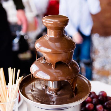 Goûter de la marmotte - Le Sauze - Fontaine à chocolat