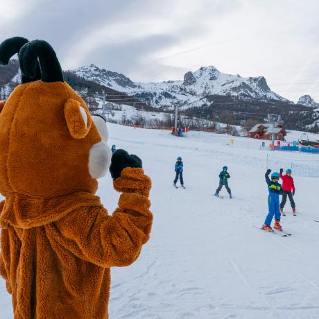 La mascotte du Sauze_Le Sauze 1400 - La mascotte du Sauze