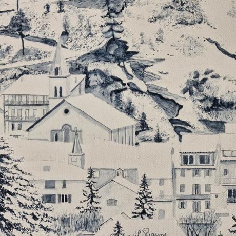 Exposition l'Ubaye en bleu - Jean-Pierre Rayne, Jausiers