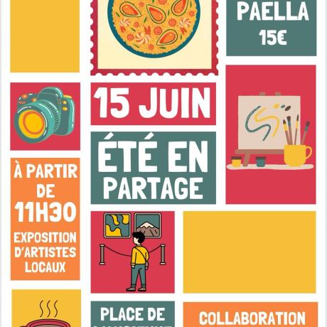Été en partage_Montclar - Affiche