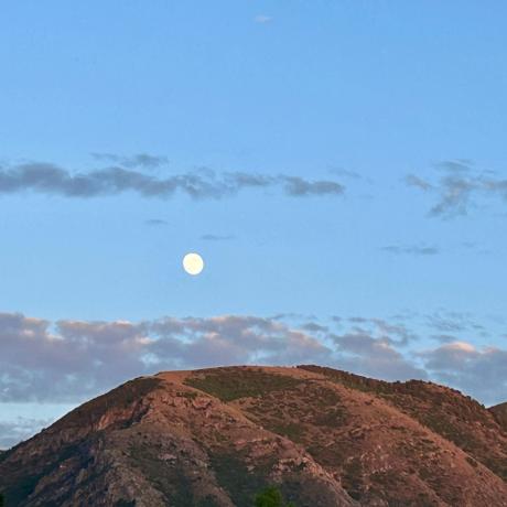 Soirée pleine lune_Auzet - Pleine lune sur la montagne