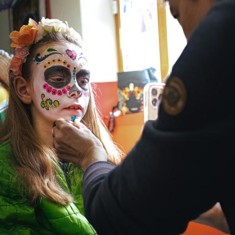 Atelier de démonstration de maquillage de la Fête des Morts - Atelier de démonstration de maquillage