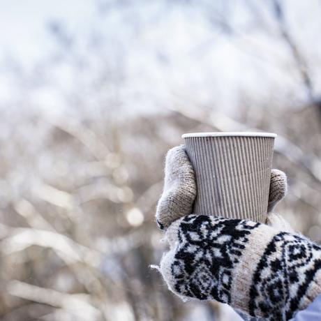 Vin chaud et chocolat chaud - Le Sauze - Chocolat chaud sur le front de pistes