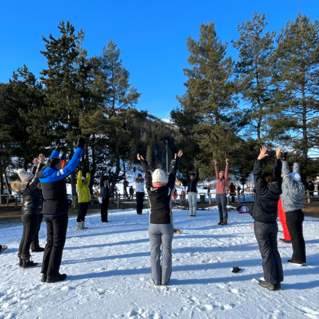 Yoga Raquette - Weekend bien être_Pra Loup 1600
