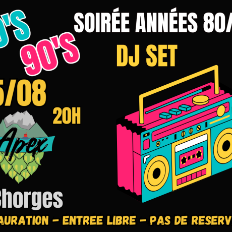 soirée 80/90 CHORGES - soirée 80/90 CHORGES
