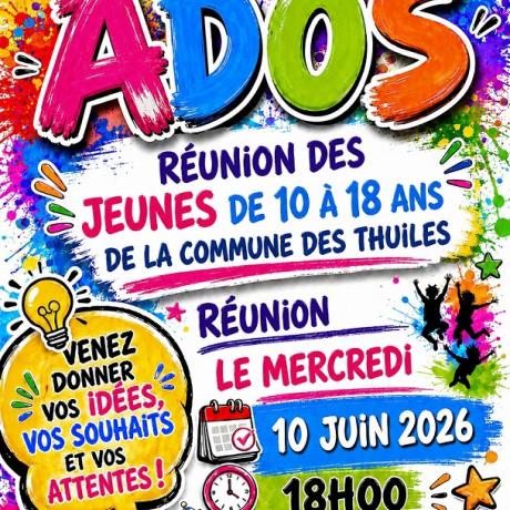 Affiche réunion jeunes
