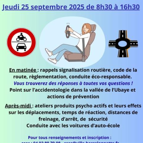 Atelier séniors au volant