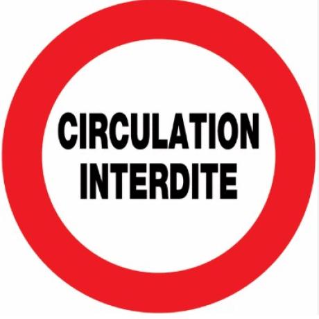Circulation interdite