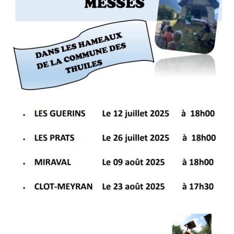 Messes des hameaux 2025
