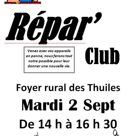 Répar'club septembre 2025