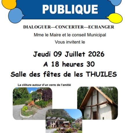 Réunion publique 2026