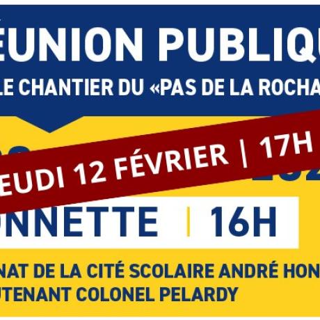 Réunion publique - pas de rochaille