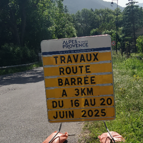 Travaux route des Chapeliers