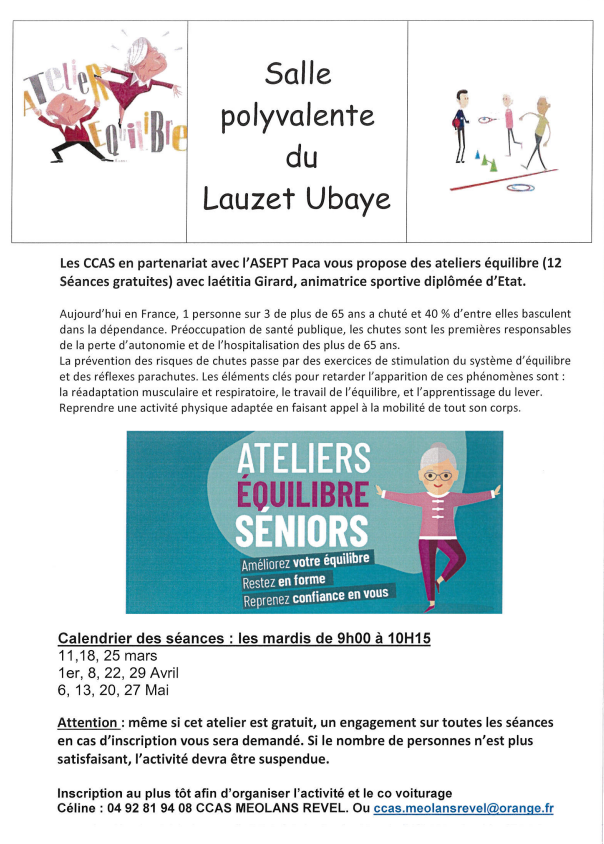 Ateliers équilibre
