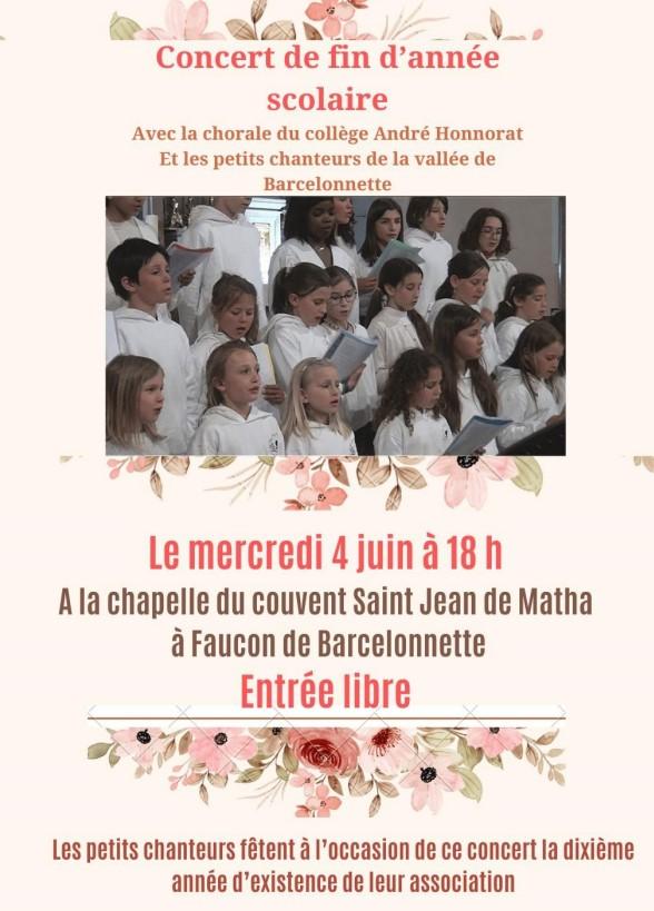 Chorale fin d'année scolaire 2025