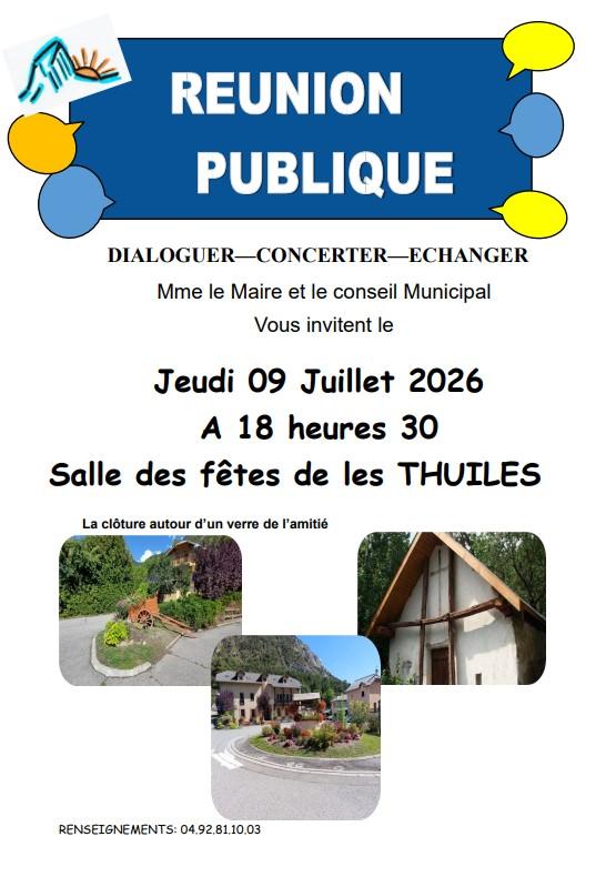 Réunion publique 2026