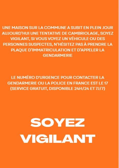 Vigilance cambriolage