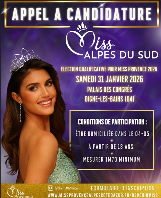 Candidature miss du sud