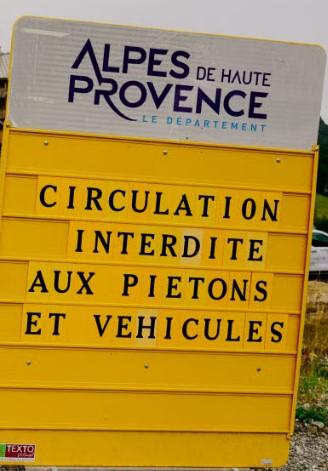 Circulation interdite