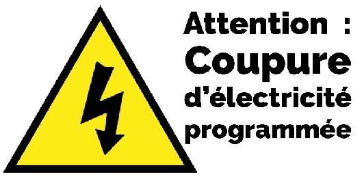 Coupure électricité programmée
