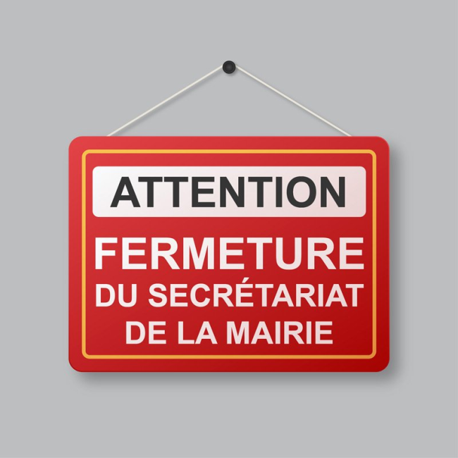 Fermeture secrétariat