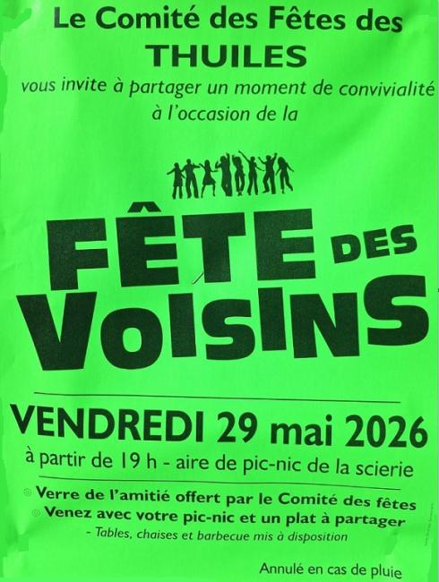 Fête des voisins 2026
