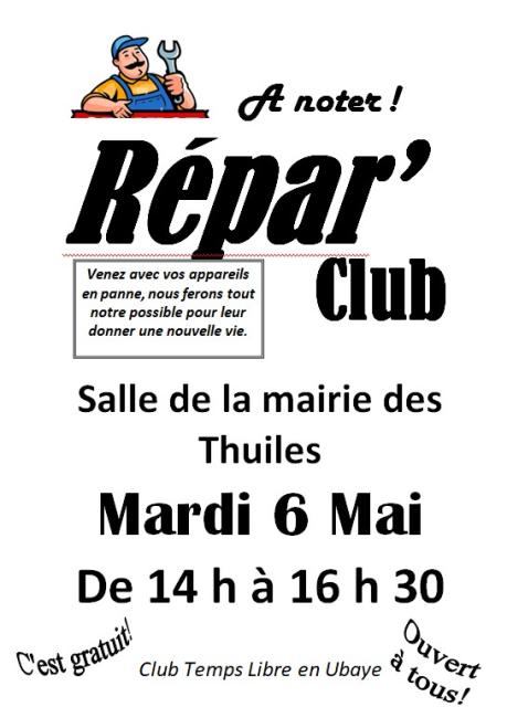 Repar'club mai 2025