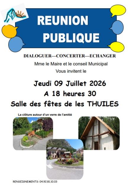 Réunion publique 2026