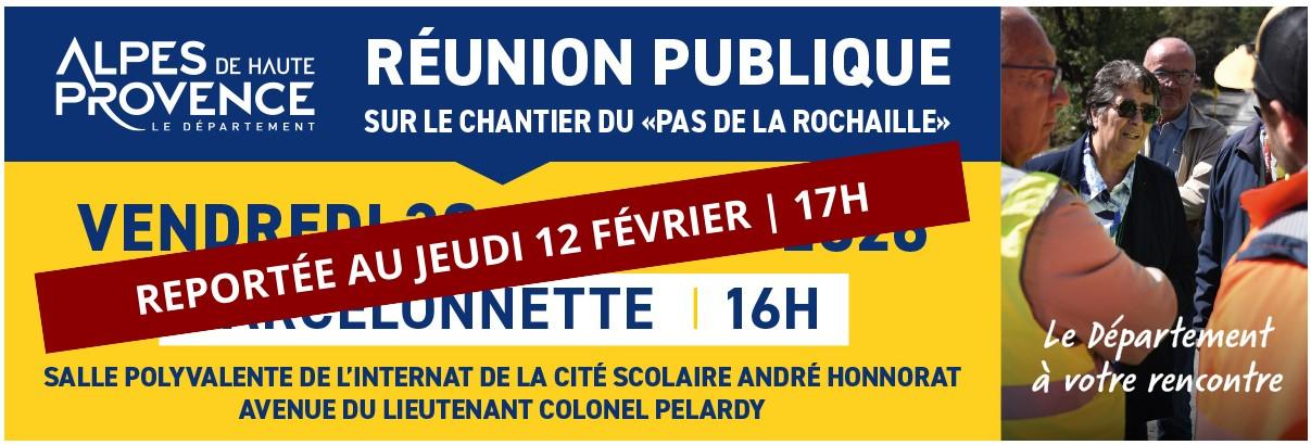 Réunion publique - pas de rochaille