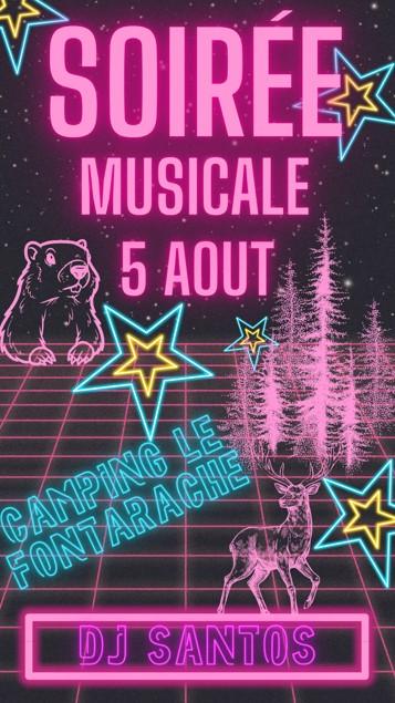 Soirée 5 août camping