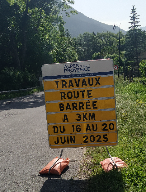 Travaux route des Chapeliers