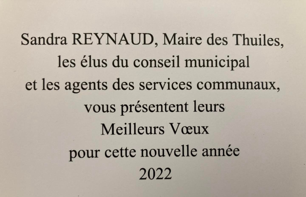 Voeux 2022